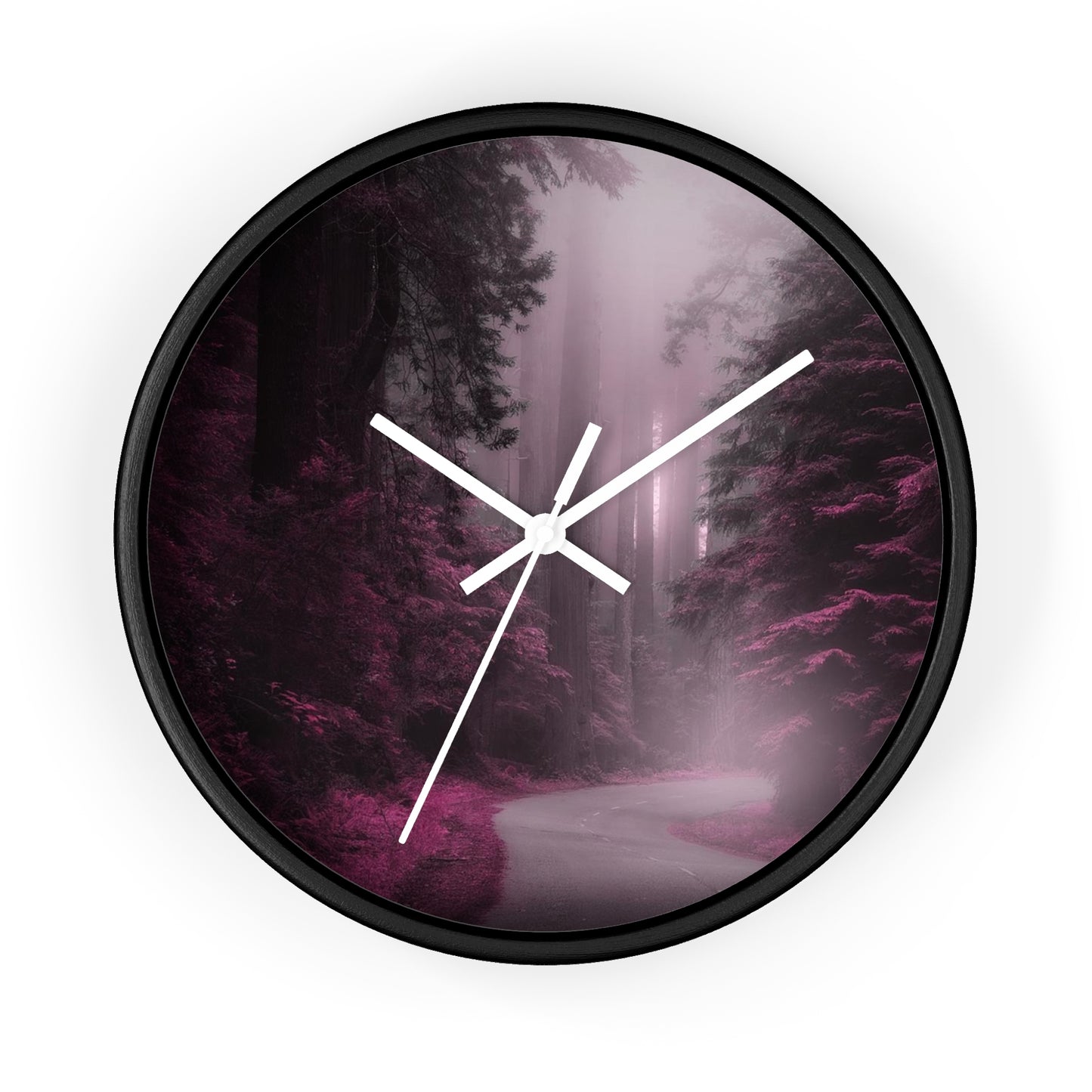 Wall Clock Purple Wilderness So Beautiful