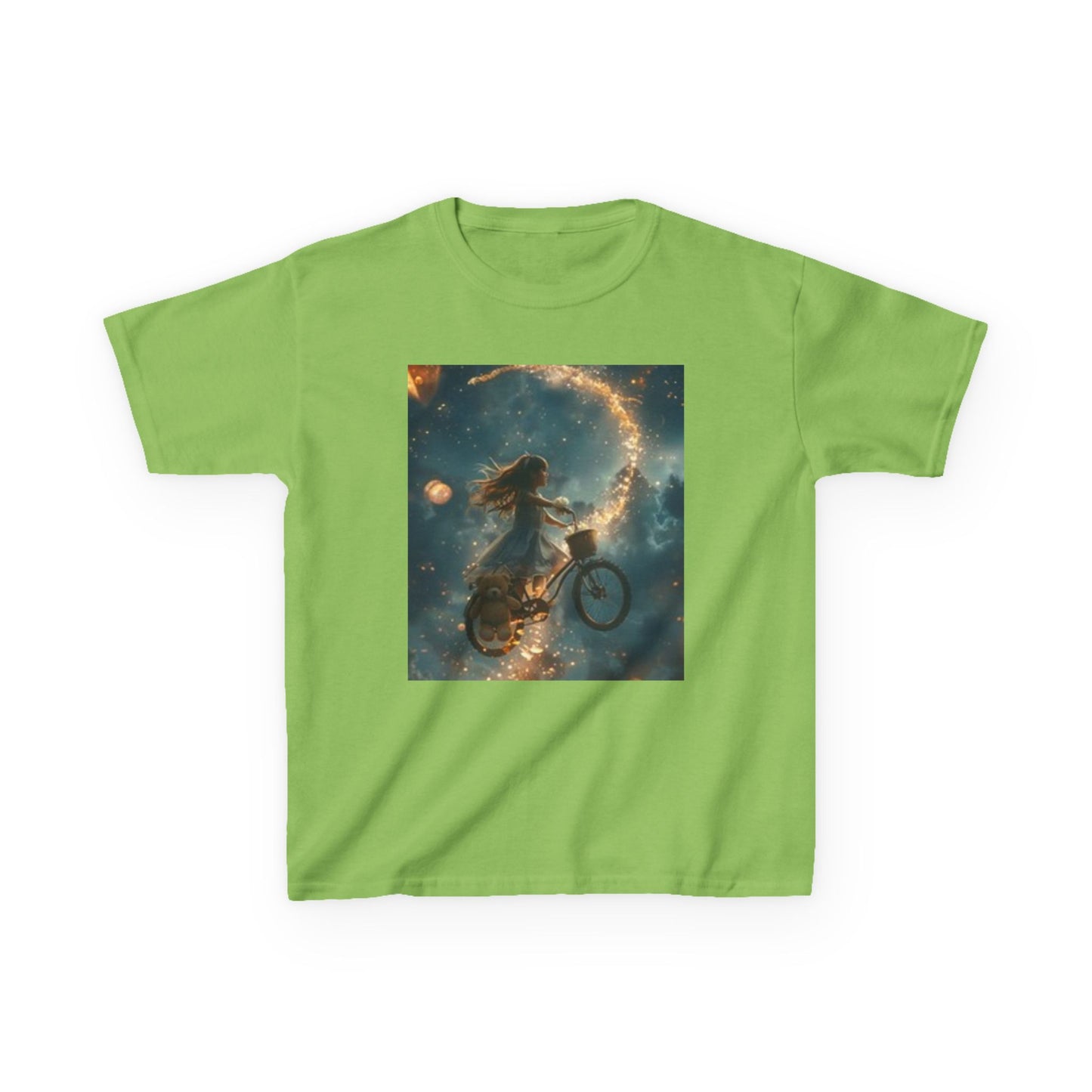 Cosmic Adventure Kids Tee - Space Biking Design