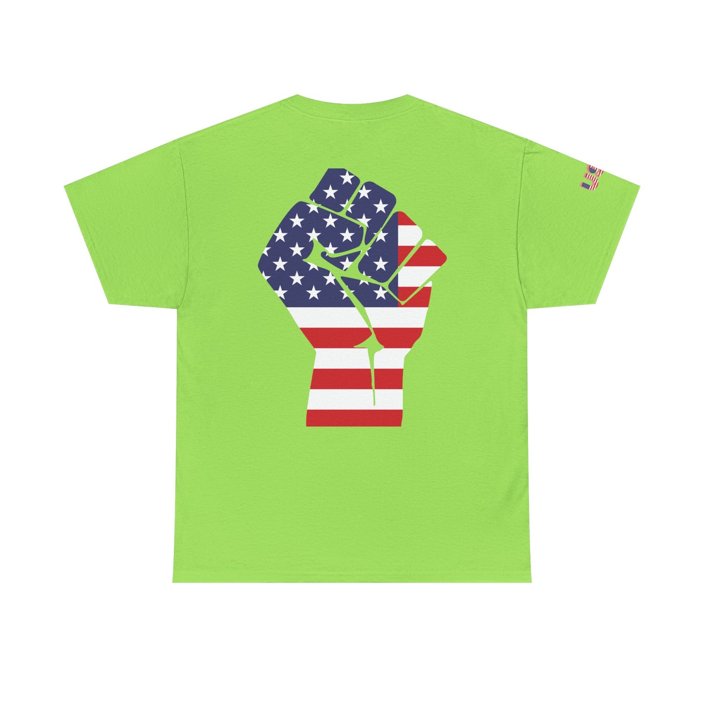 Delaware Pride Unisex Heavy Cotton T-shirt - American Flag Fist Design