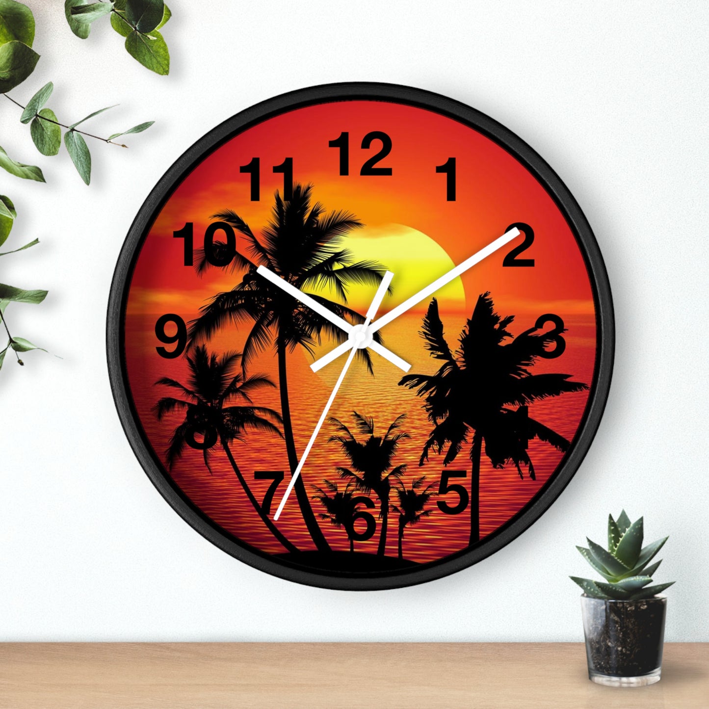 Wall Clock Beautiful Sunset