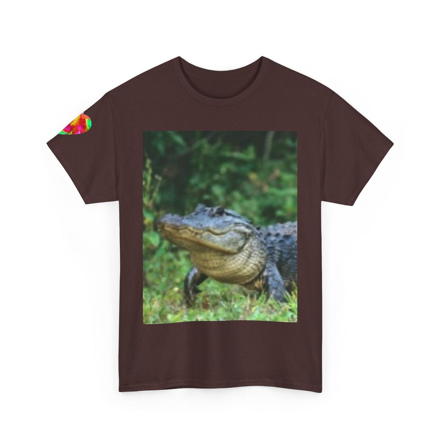 Alligator & Wilderness & Heart T-shirt Hunters Hikers Traveling Camping