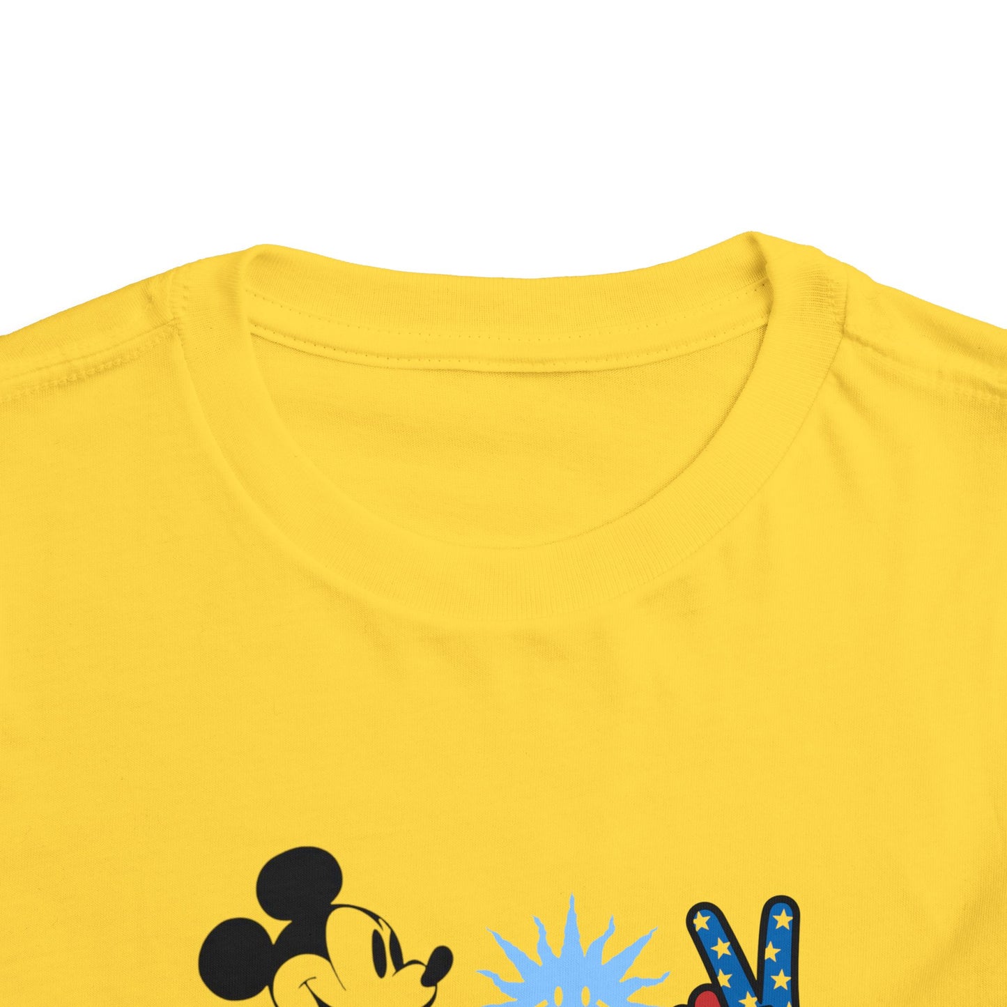 Mickey Mouse Buzz Lightyear Heart Teddy Bear Toddler Short Sleeve T-shirt