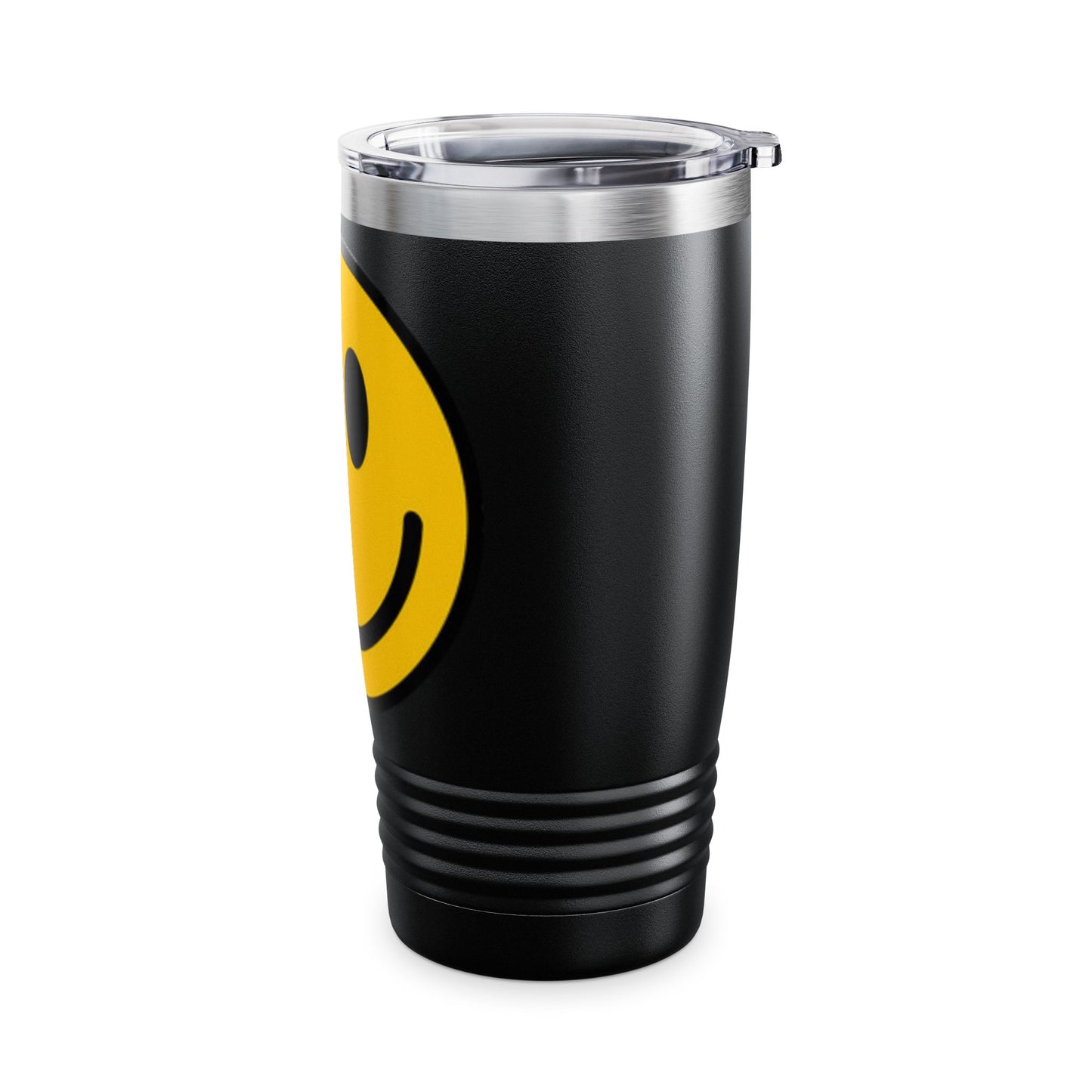 Smiley Face Yellow Ringneck Tumbler, 20oz - Happy Travel Mug, Inspirational Drinkware, Cheerful Gift for Friends, Summer Fun, Party Favors, [...]