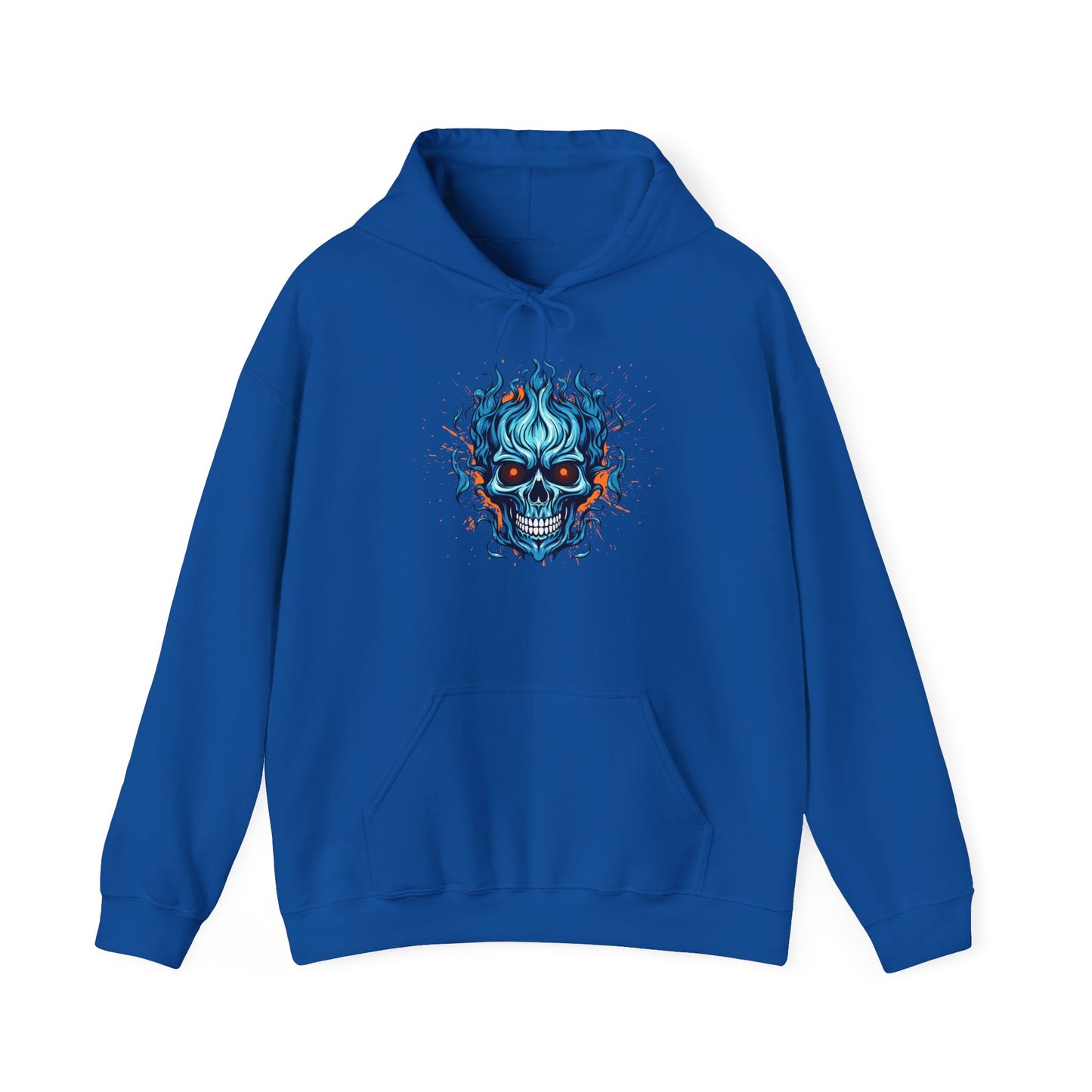 Sudadera unisex con capucha y mezcla pesada de calavera