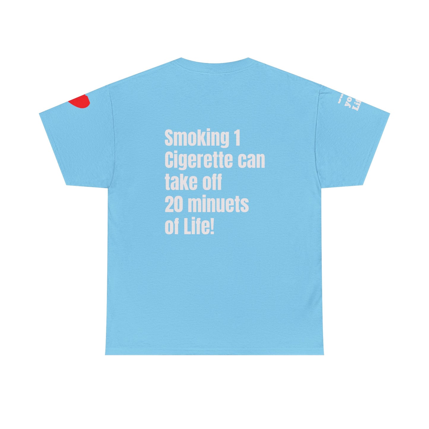 No Smoking Message T-shirt, Unisex Anti-Smoking Tee, Casual Statement Shirt, Gift for Smokers, Awareness Apparel, Health Conscious Clothing
