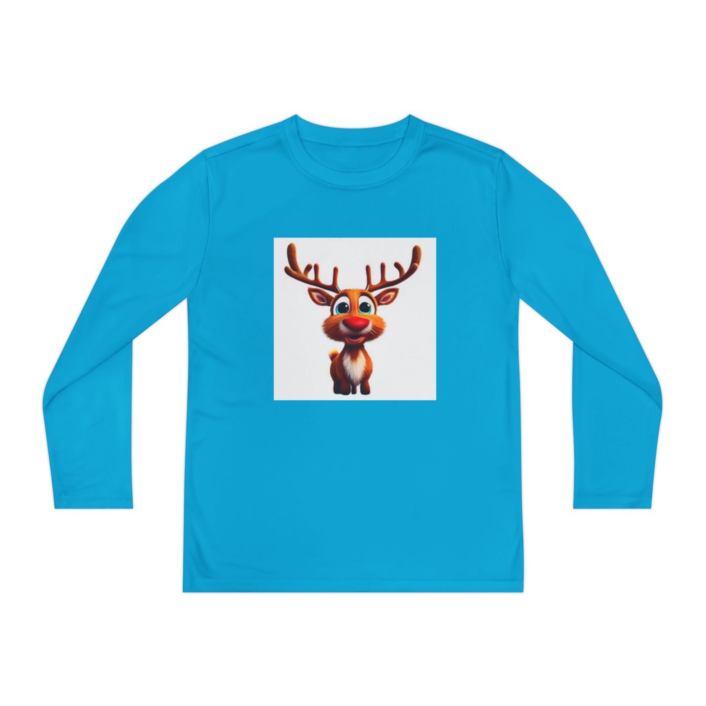 Camiseta juvenil de manga larga con renos