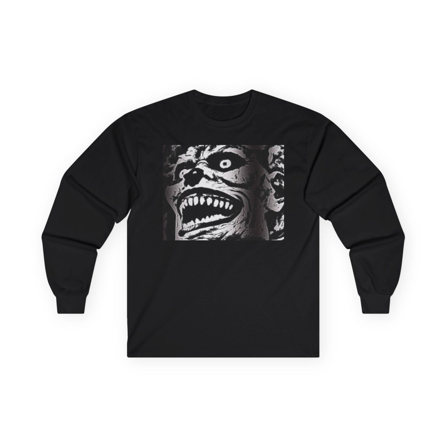 Scary Creature Unisex Ultra Cotton Long Sleeve T-shirt Halloween Hanging Out!