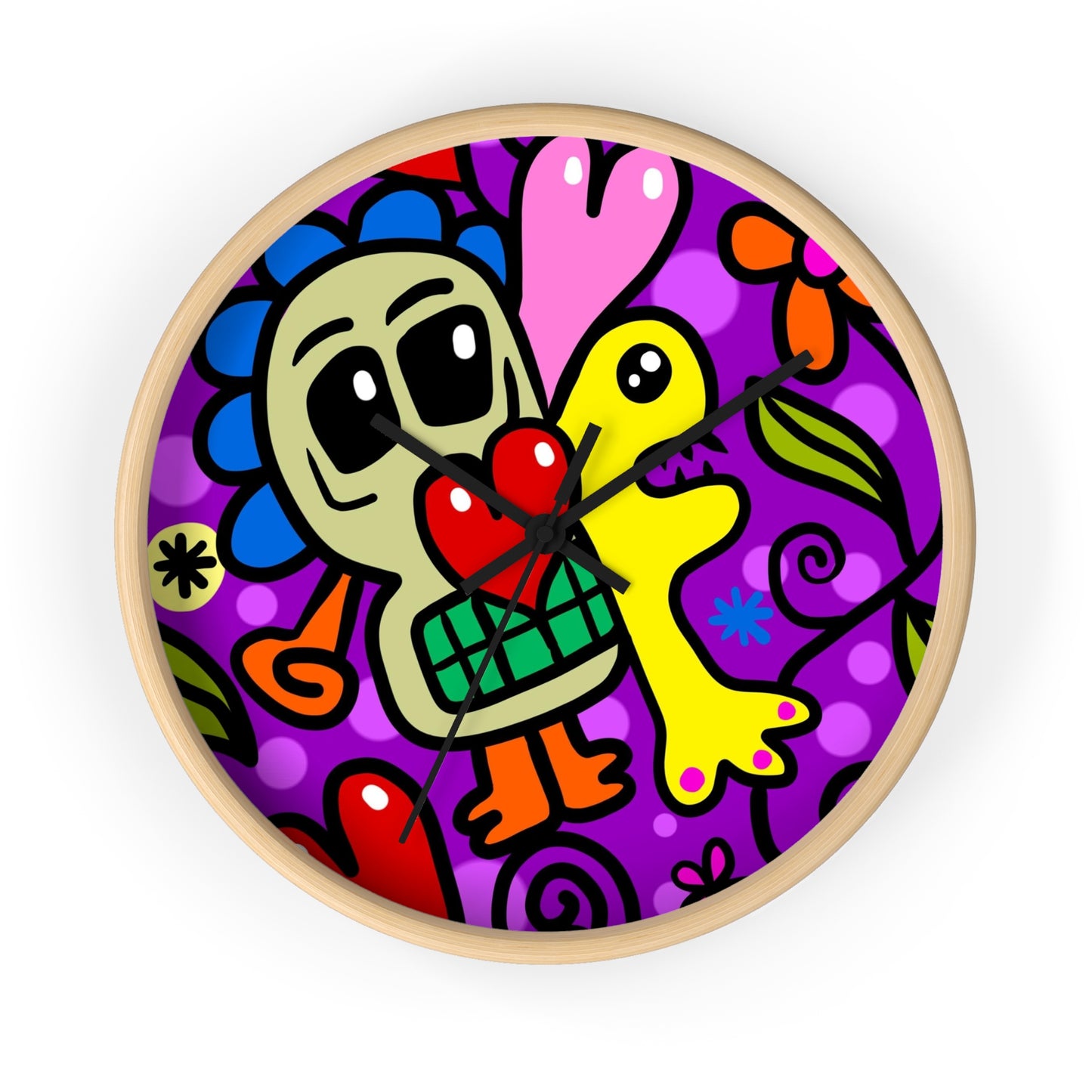 Wall clock Funny Cartoon