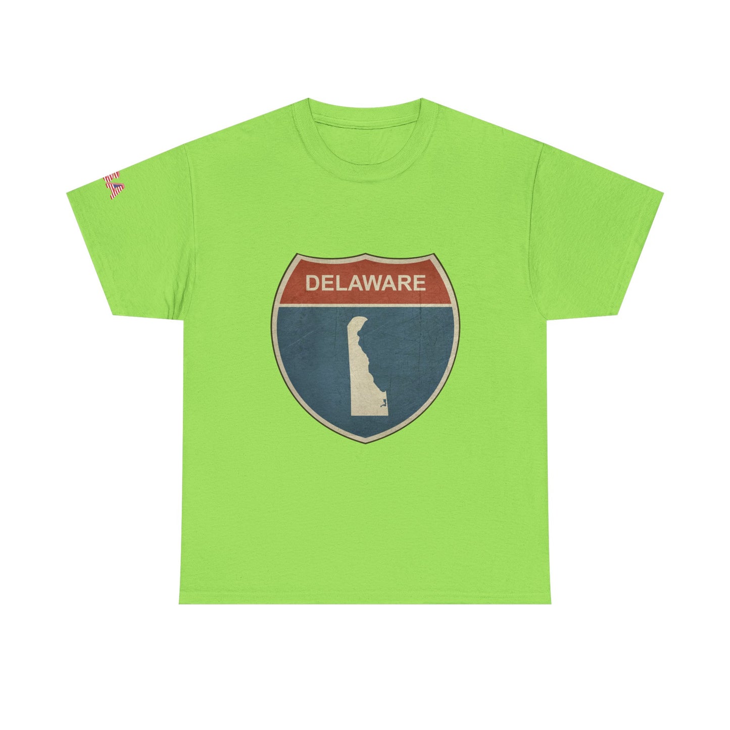 Delaware Pride Unisex Heavy Cotton T-shirt - American Flag Fist Design