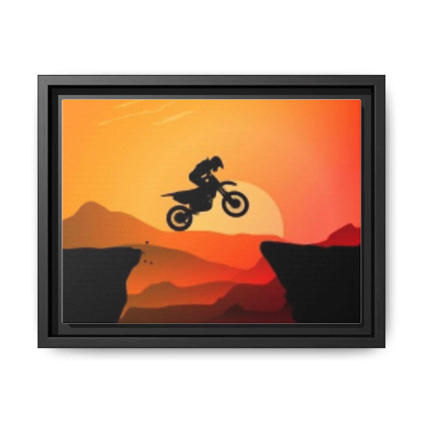 Mountain Biker Sunset Canvas Art, Motivational Wall Decor, Framed Bicycle Print, Adventure Lover Gift, Home Office Artwork, Sports [...]