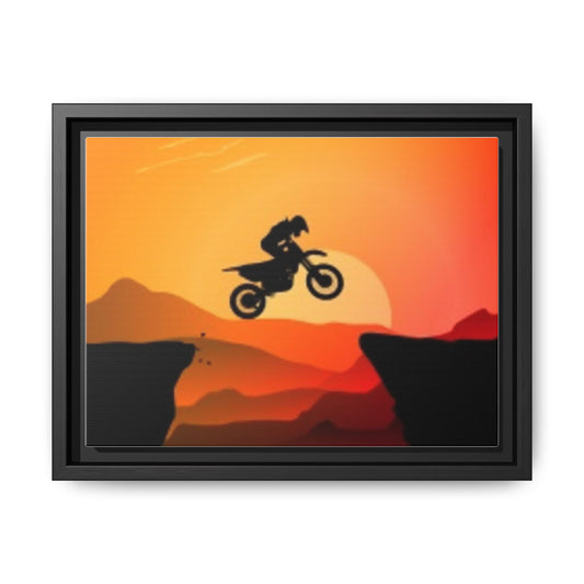 Mountain Biker Sunset Canvas Art, Motivational Wall Decor, Framed Bicycle Print, Adventure Lover Gift, Home Office Artwork, Sports [...]