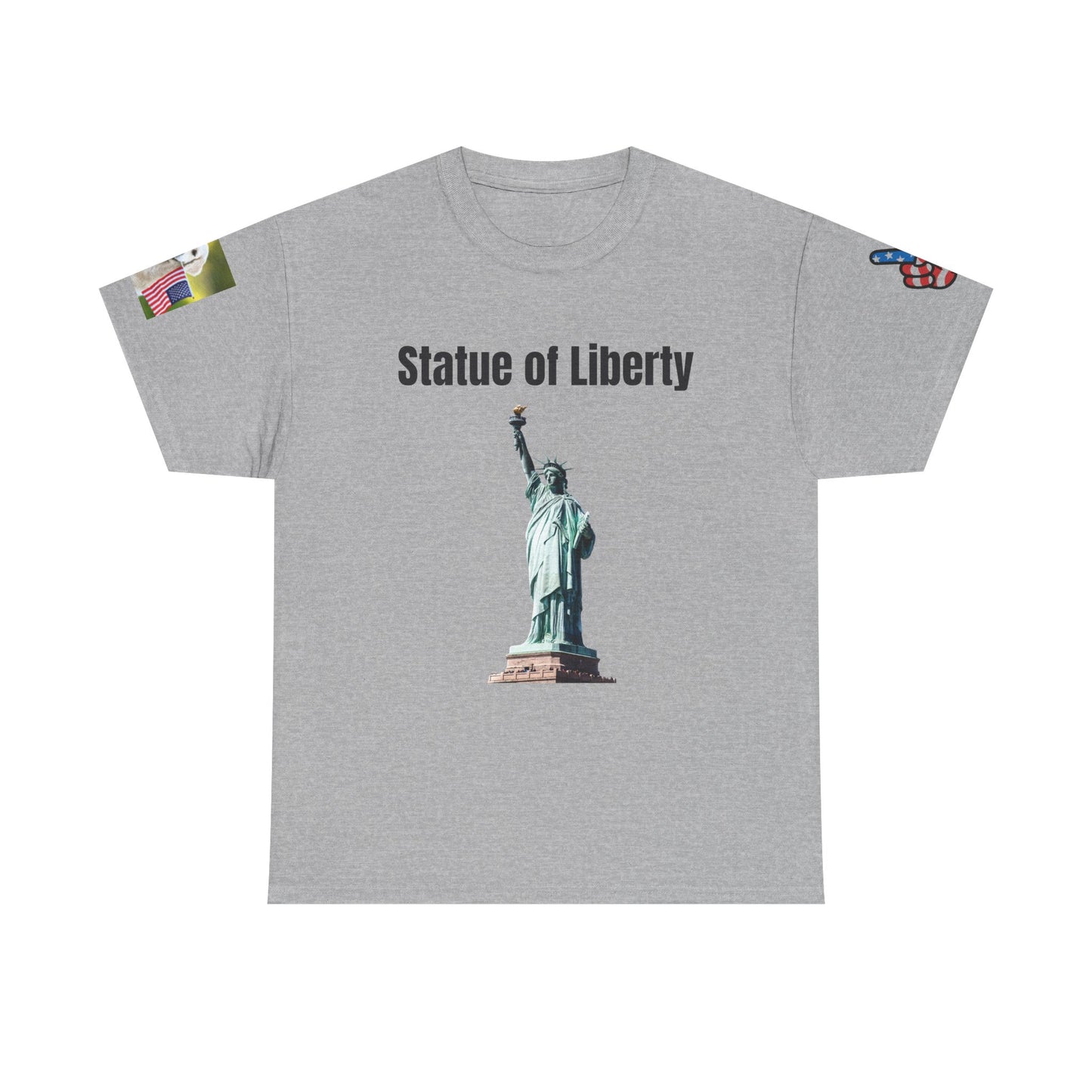 Statue of Liberty Cotton T-shirt | Unisex Independence Day Shirt, Patriotic Apparel, USA Graphic Tee, 4th of July T-Shirt, American Pride Top