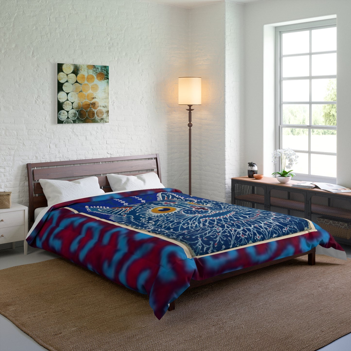 Whimsical Cat Comforter - Cozy Colorful Bedding for Cat Lovers