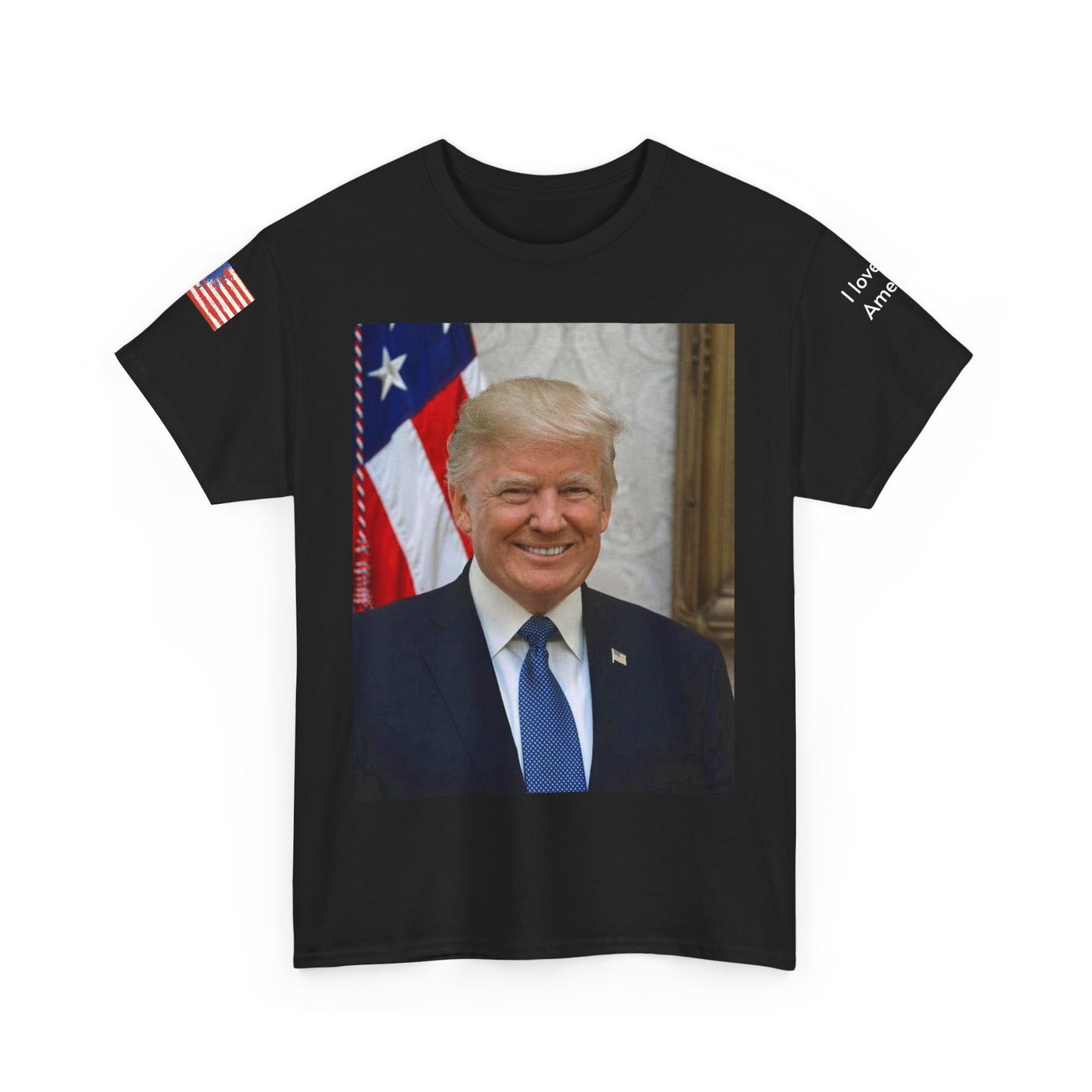 Camiseta del presidente Donald Trump "Amo a Estados Unidos"