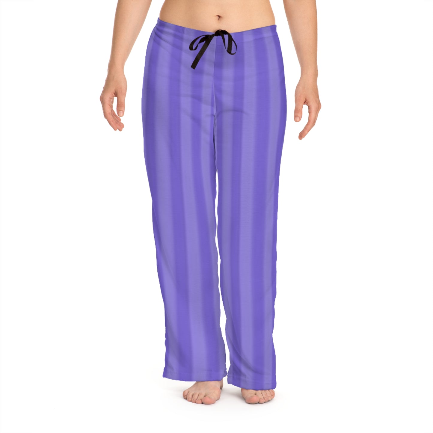 Cozy Women's Pajama Pants, Purple Striped Sleepwear, Lounge Pants for Relaxation, Gift for Her, Comfortable Sleep Trousers