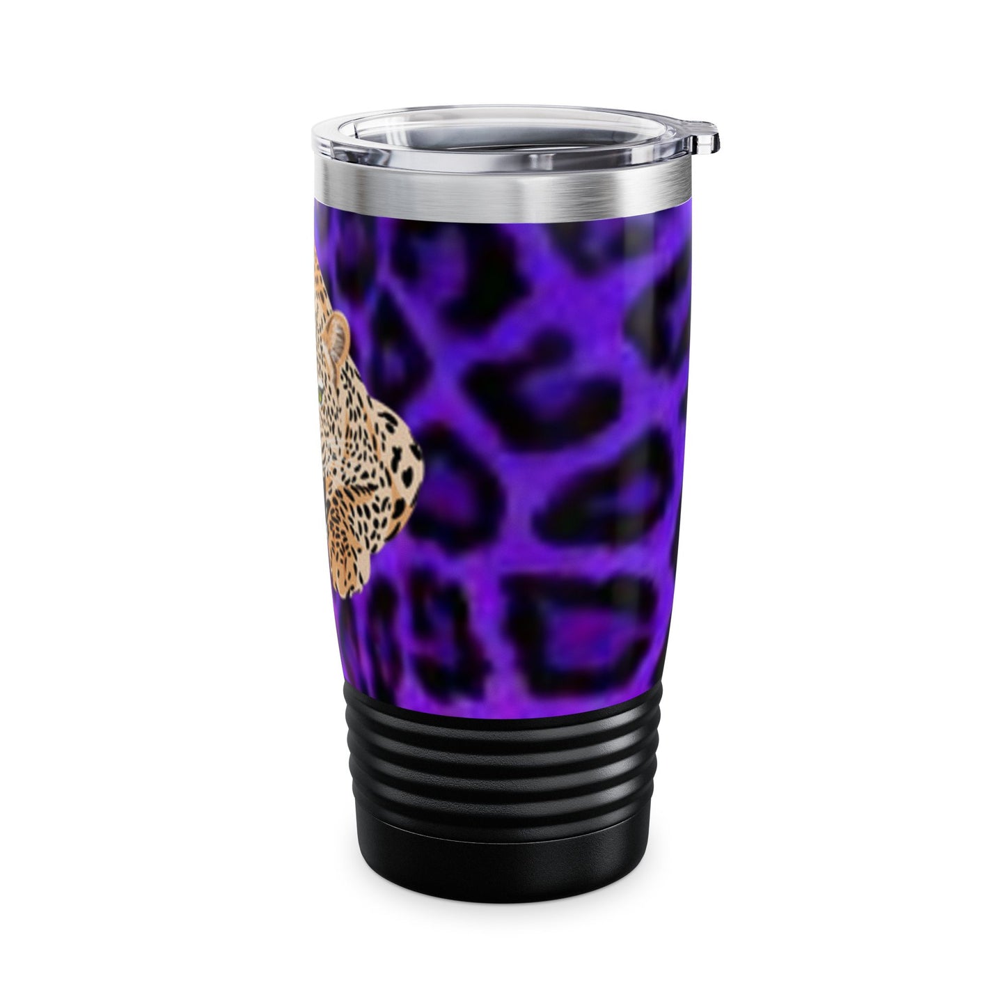 Fierce Leopard Print 20oz Ringneck Tumbler - Stylish Travel Mug for Wild Spirit