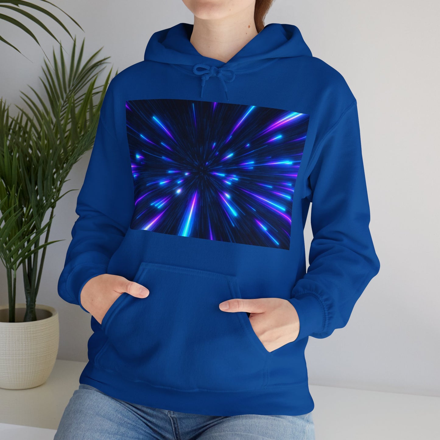 Sudadera con capucha azul