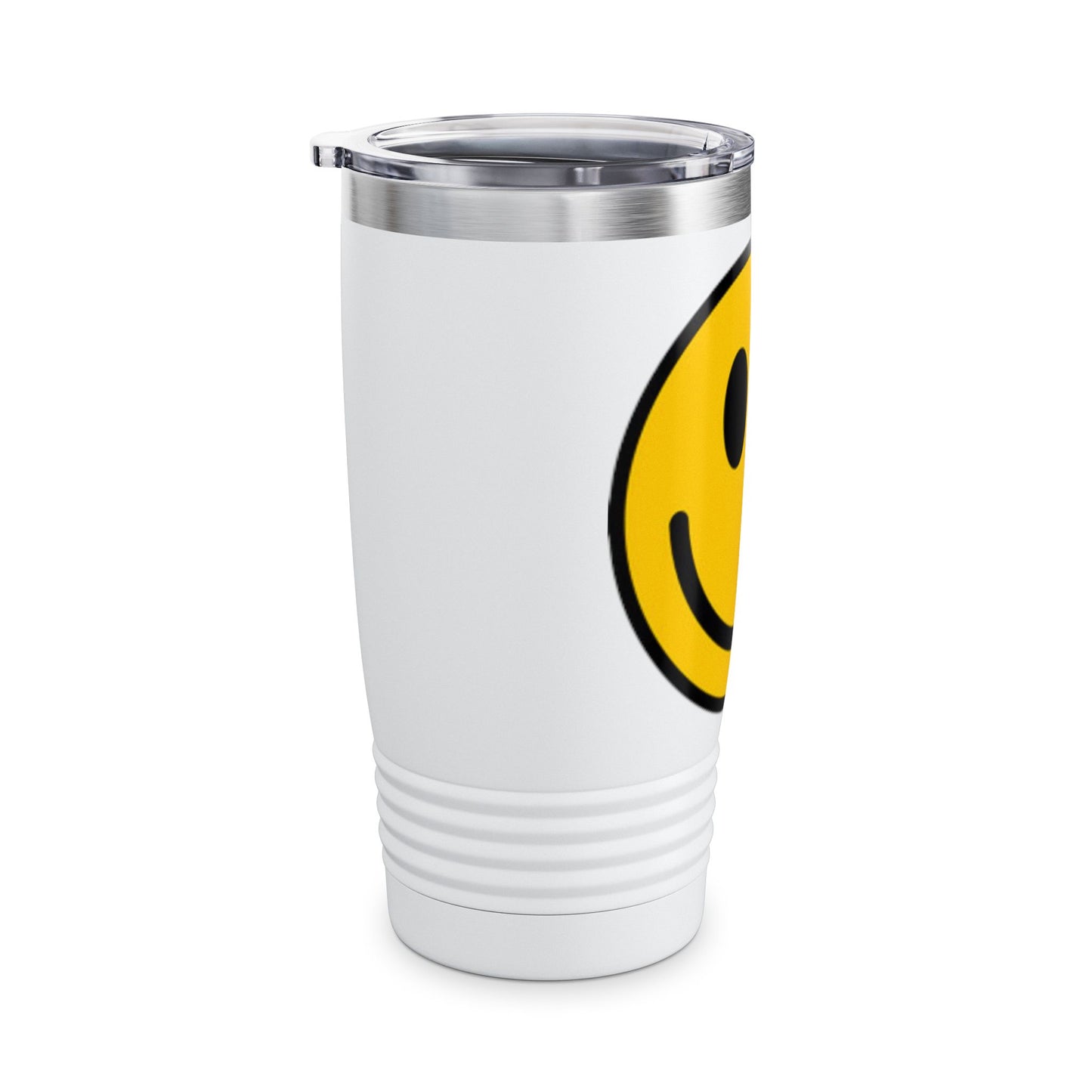 Smiley Face Yellow Ringneck Tumbler, 20oz - Happy Travel Mug, Inspirational Drinkware, Cheerful Gift for Friends, Summer Fun, Party Favors, [...]