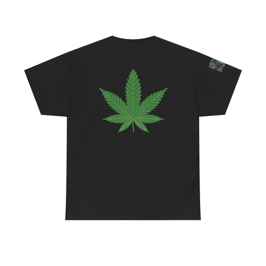 Skull & Marijuana T-shirt, Unisex Tees for Cannabis Lovers, Gift for Smokers, Halloween Costume, Streetwear Fashion