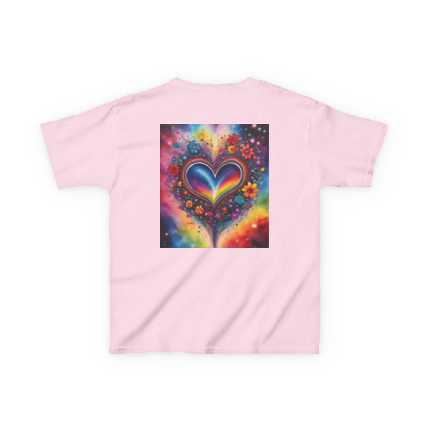 Kids Fun Monkey & Colorful Heart Heavy Cotton™ Tee