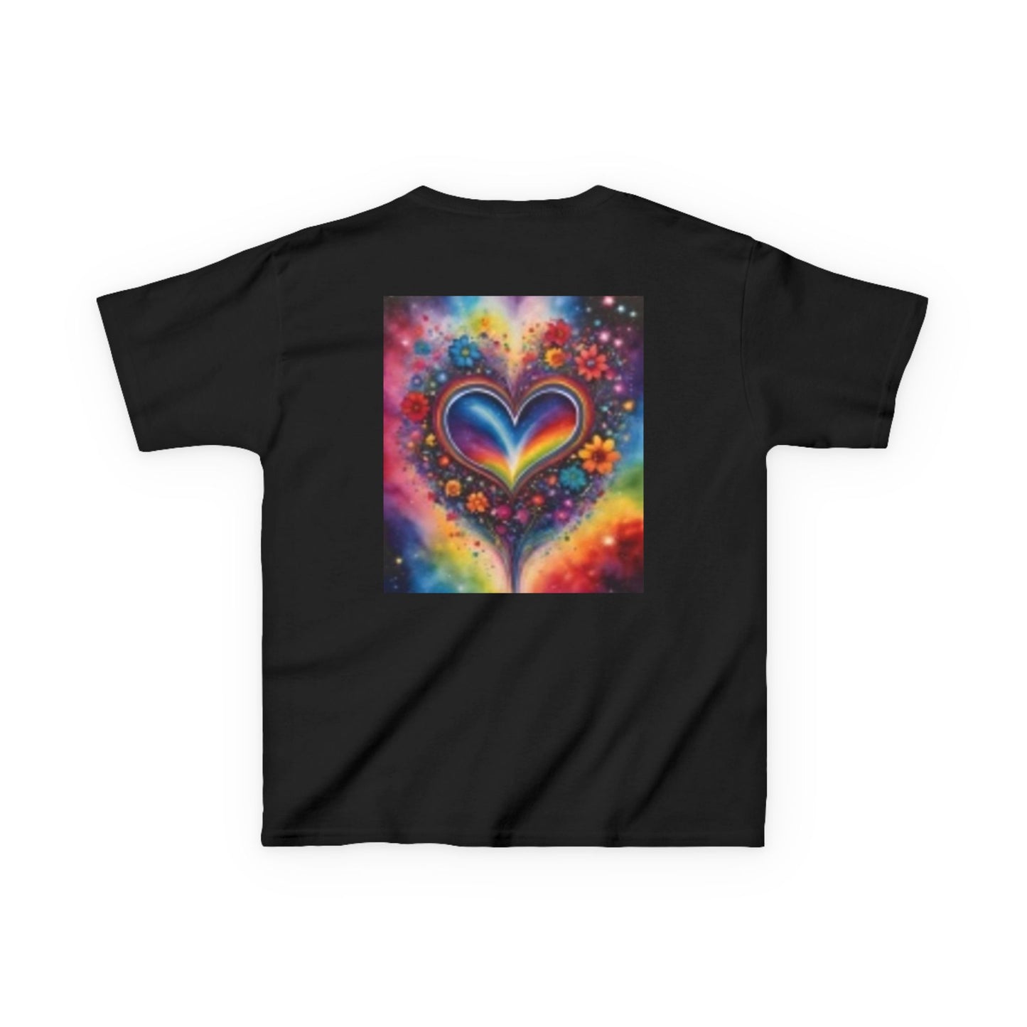 Kids Fun Monkey & Colorful Heart Heavy Cotton™ Tee