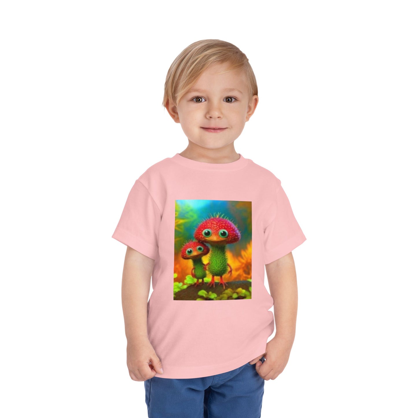Colorful Toddler Tee, Whimsical Kids T-Shirt, Fun Graphic Short Sleeve, Playful Childrens Wear, Gift for Little Ones, Art Inspired Apparel
