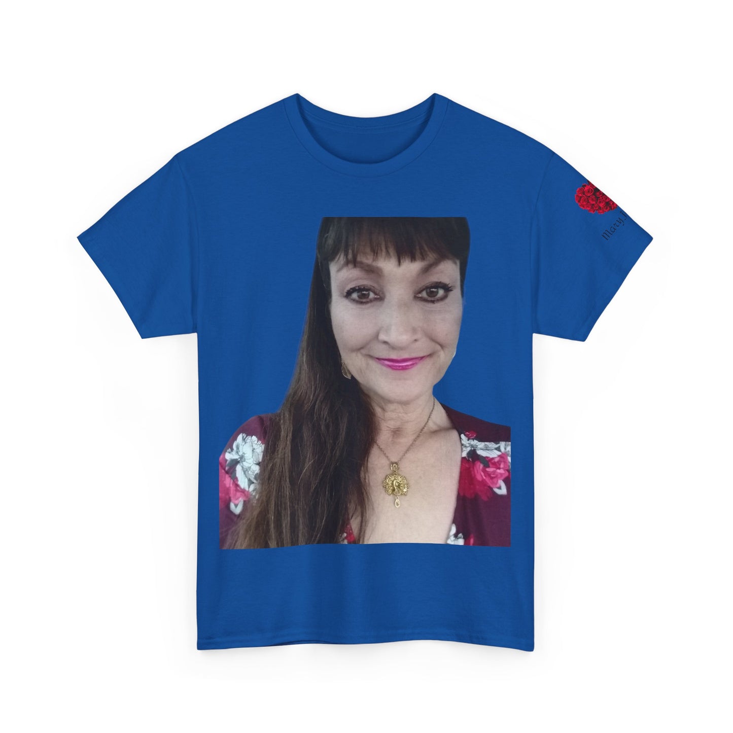 Mary Jordan Heavy Cotton T-shirt, Personalized T-Shirt, Gift for Her, Unique Apparel, Selfie Tees, Casual Wear