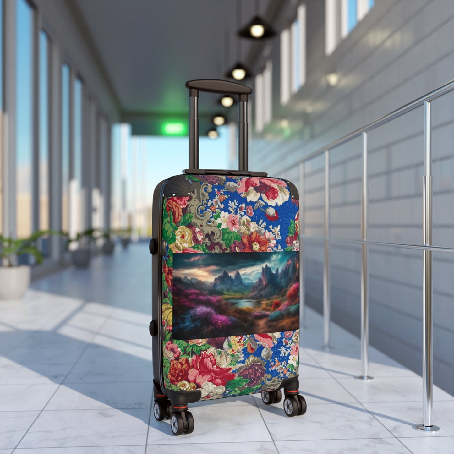 Travel Suitcase with Scenic Design, Stylish Luggage, Adventure Bag, Vacation Gear, Unique Travel Gift, Durable and Lightweight