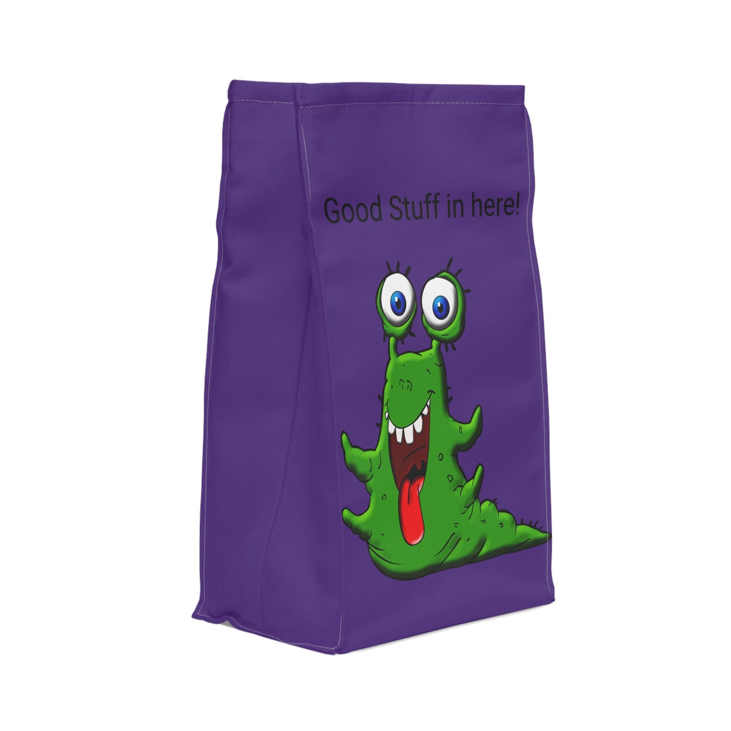Bolsa de almuerzo de poliéster con diseño de extraterrestre verde