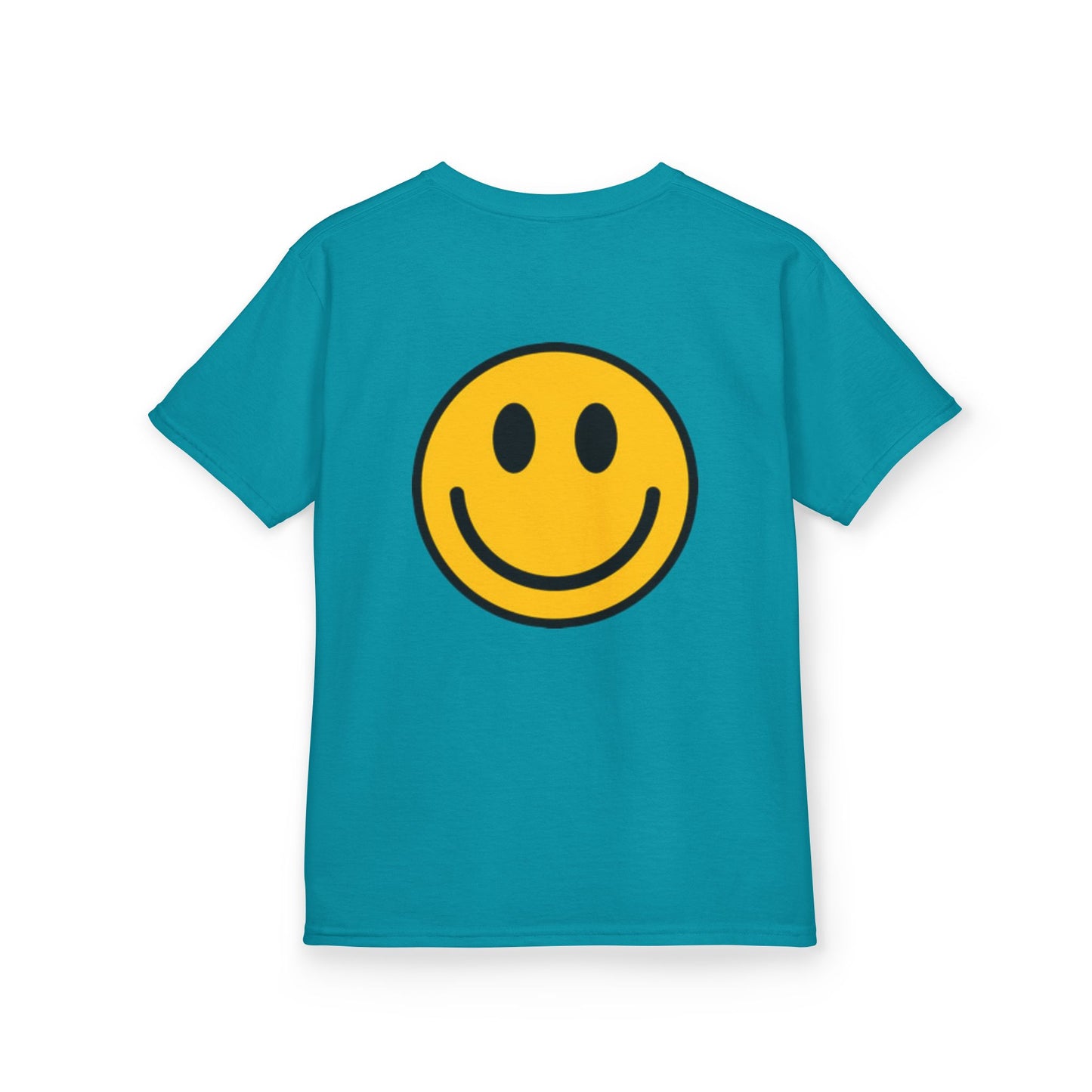 Colorful Fun Kids & Happy Face Tee - Playful Cotton T-Shirt for Summer Adventures, Birthday Gifts, Family Gatherings, Everyday Wear, Back-to-School