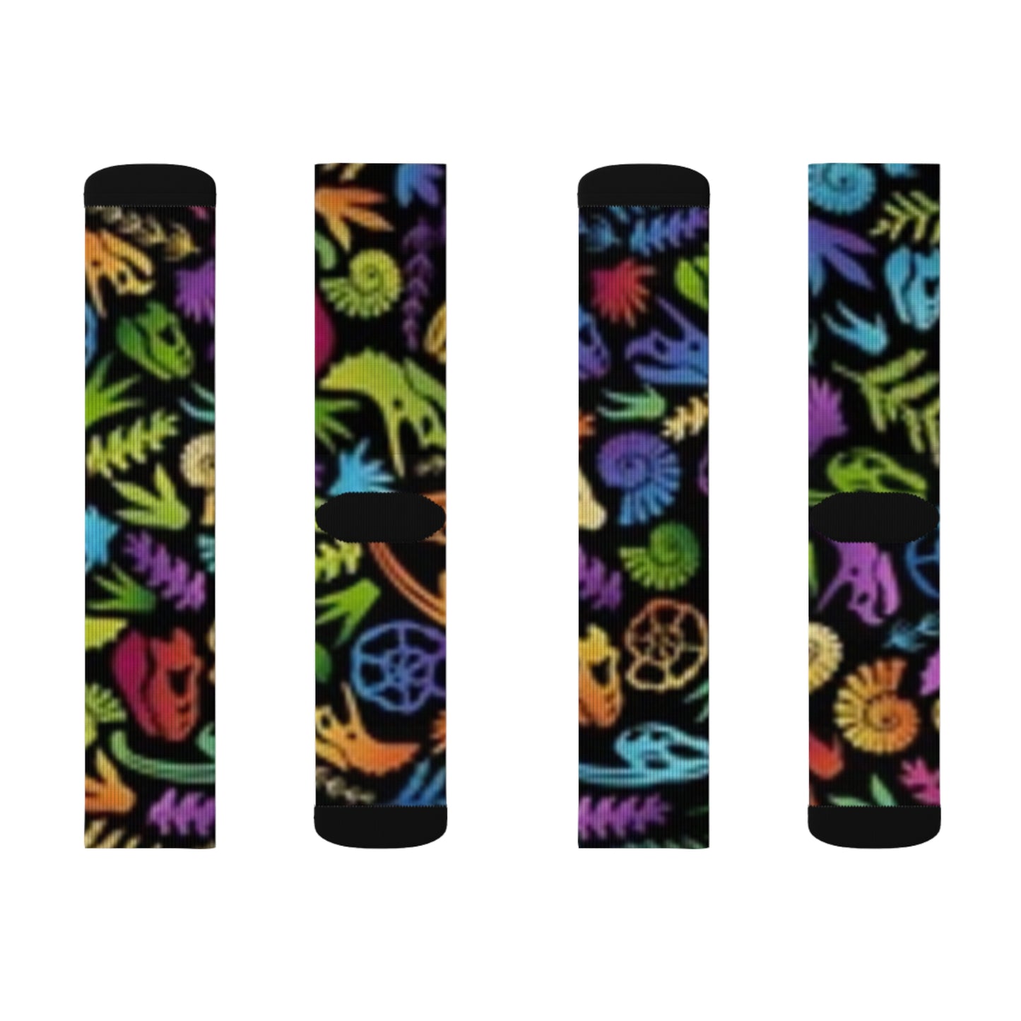 Colorful Nature-Dinosaur/ Vibrant Patterned Socks for Gifts, Homewear, Eco-Friendly, Fashion, Holiday Apparel