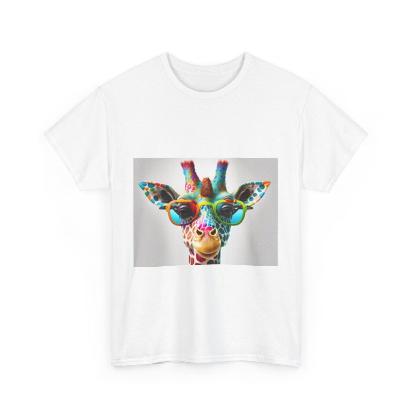 T-shirt Girafe avec des lunettes