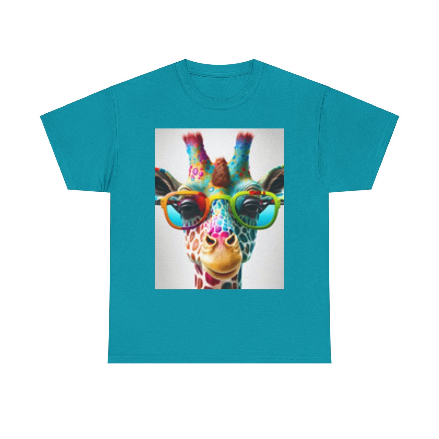 T-shirt Girafe portant des lunettes