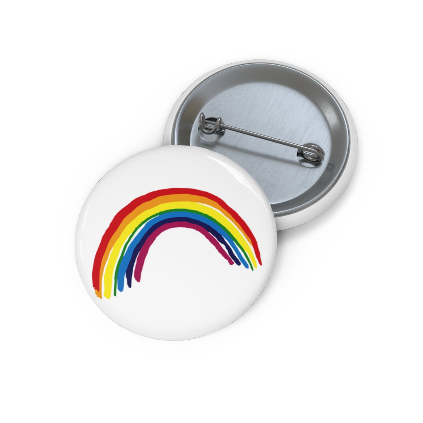 Custom Pin Buttons Rainbow