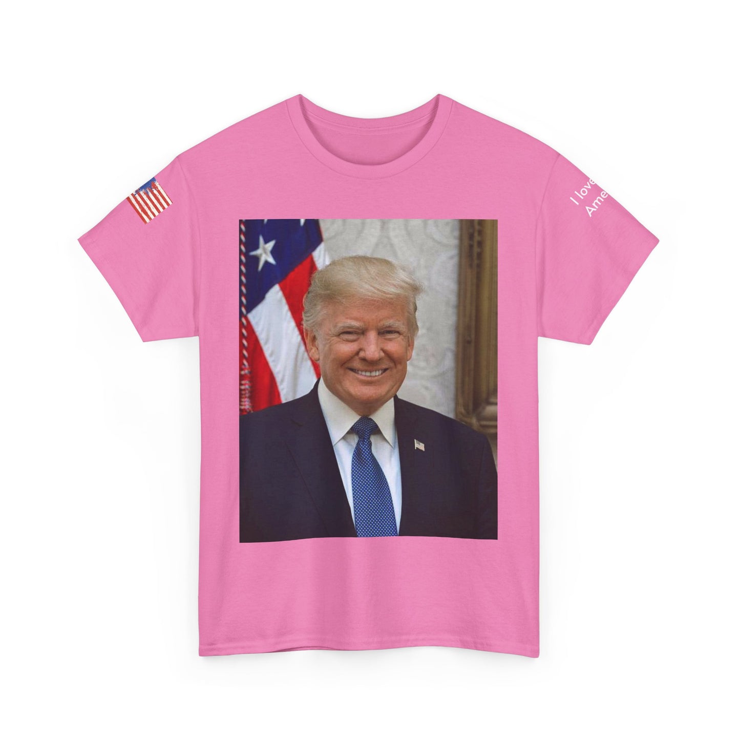 Camiseta del presidente Donald Trump "Amo a Estados Unidos"