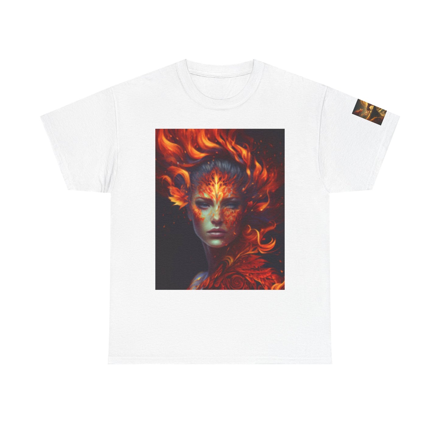 T-shirt unisexe en coton épais – T-shirt fantaisie ardente pour les âmes créatives 