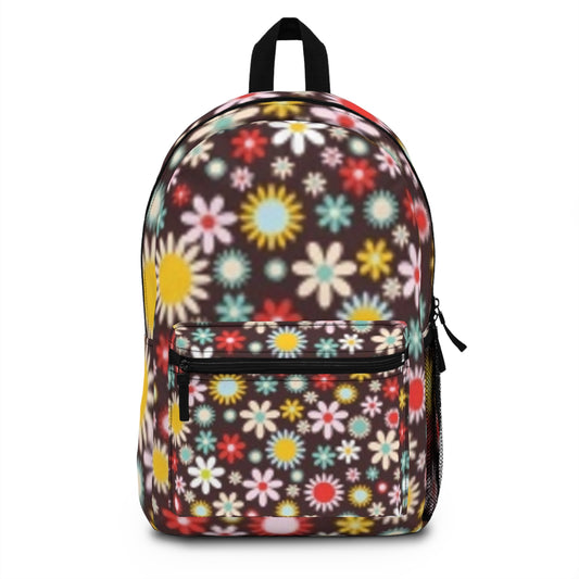 Floral Pattern Backpack - Cute Daypack for School, Travel, Work, Gift for Friends, Stylish and Functional