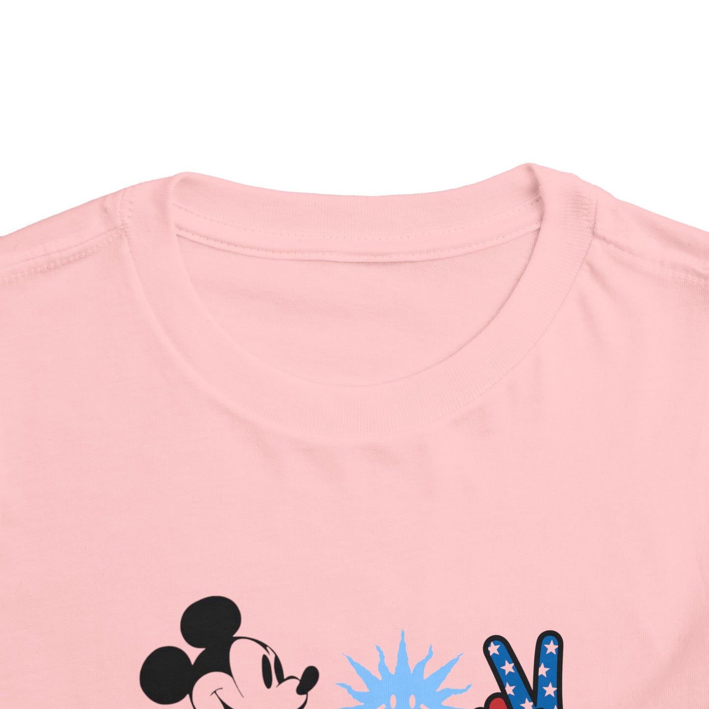 Mickey Mouse Buzz Lightyear Heart Teddy Bear Toddler Short Sleeve T-shirt