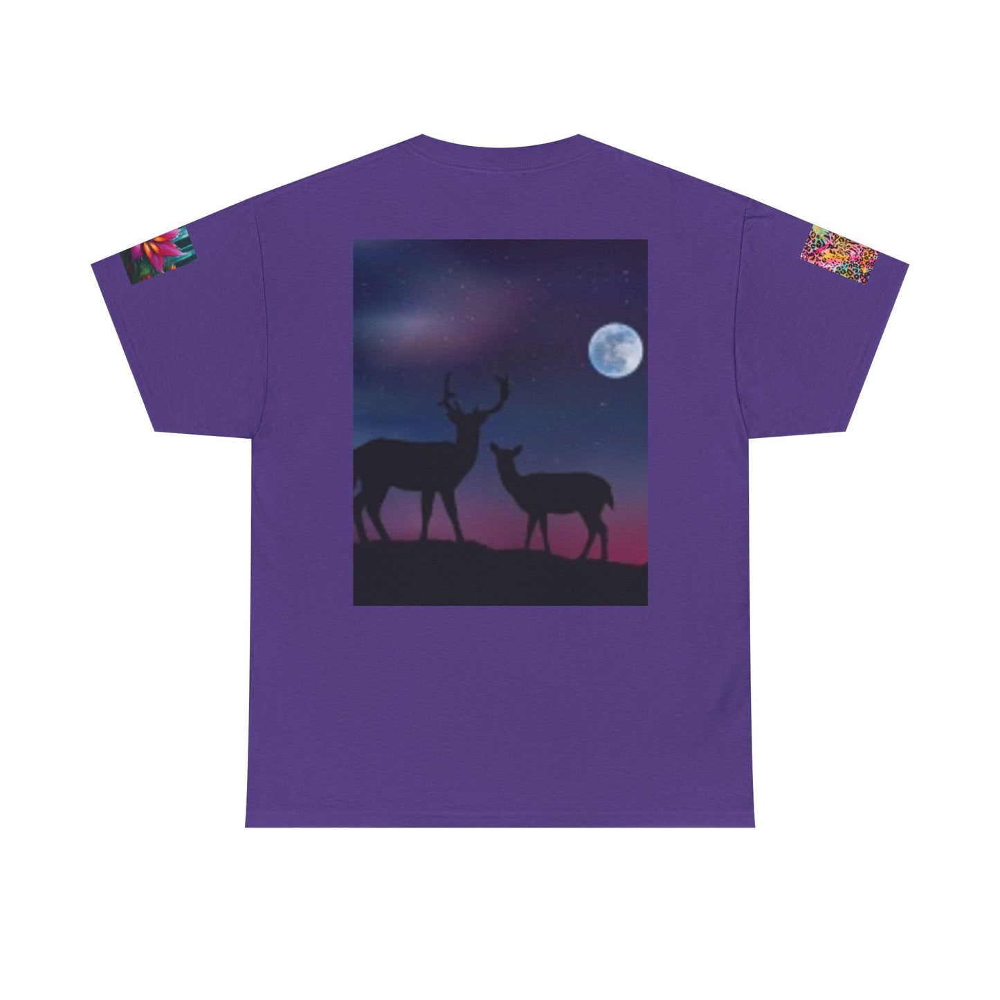 Indiana Nature Lake T-shirt - & Deer Full Moon