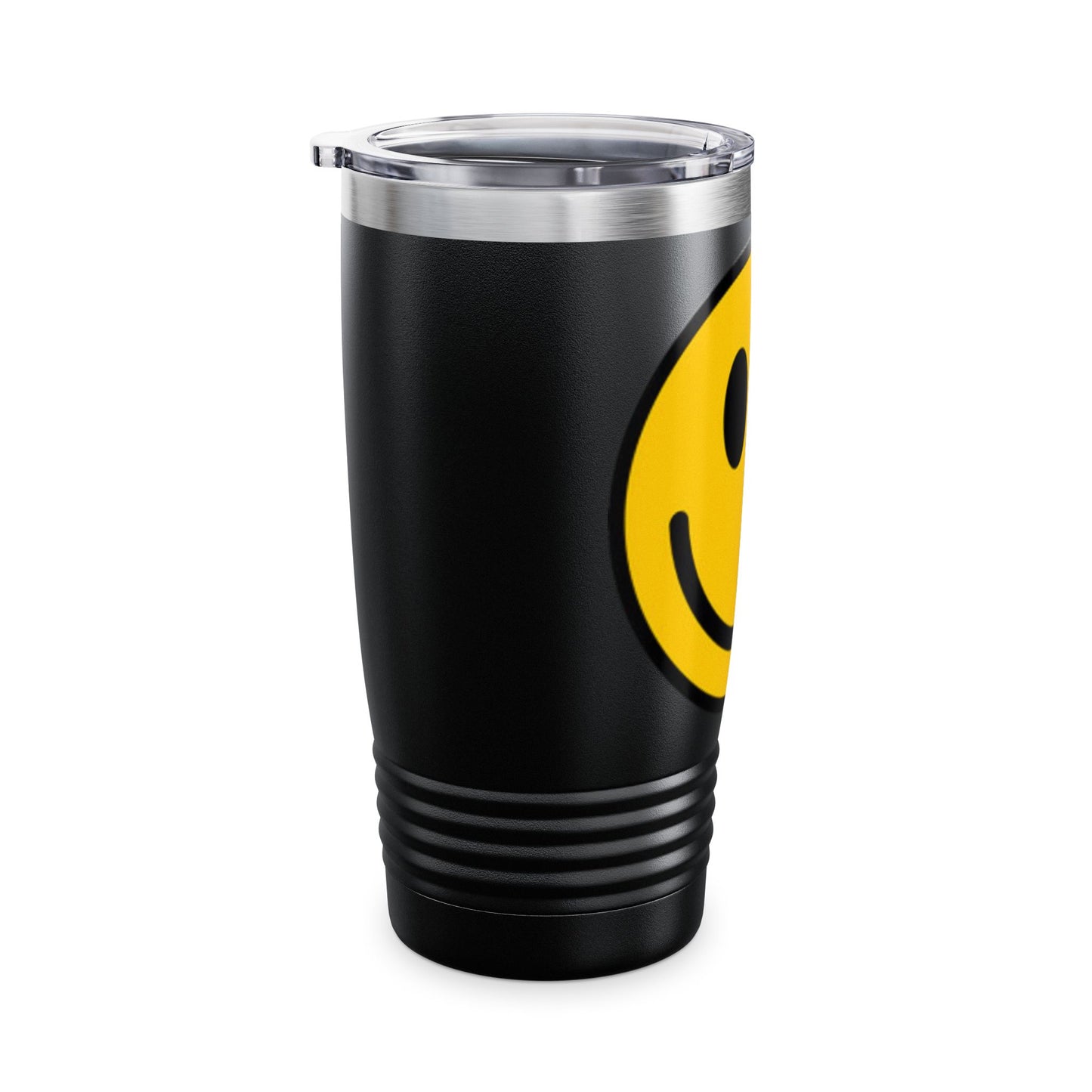 Smiley Face Yellow Ringneck Tumbler, 20oz - Happy Travel Mug, Inspirational Drinkware, Cheerful Gift for Friends, Summer Fun, Party Favors, [...]