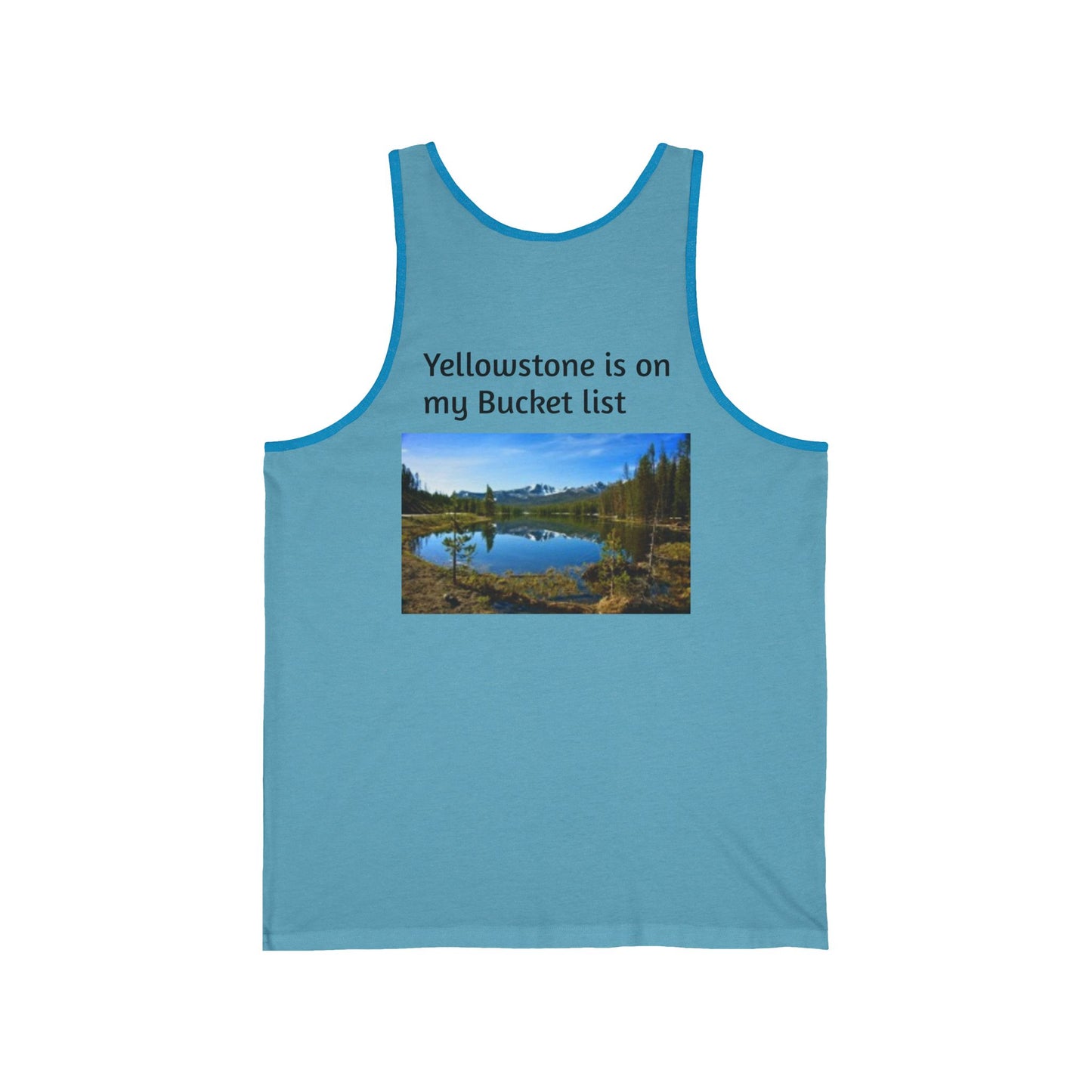 Yellowstone National Park Adventure Unisex Jersey Tank - Vintage and Customizable Design