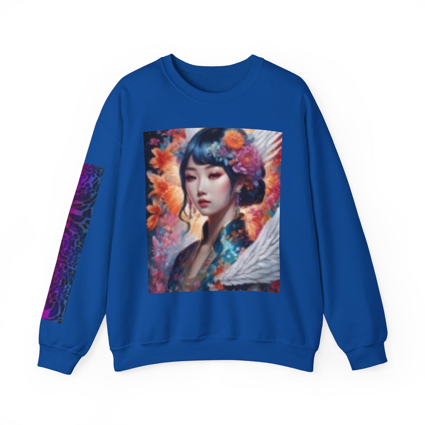 Sweat-shirt ras du cou unisexe artistique - Motifs floraux et naturels 