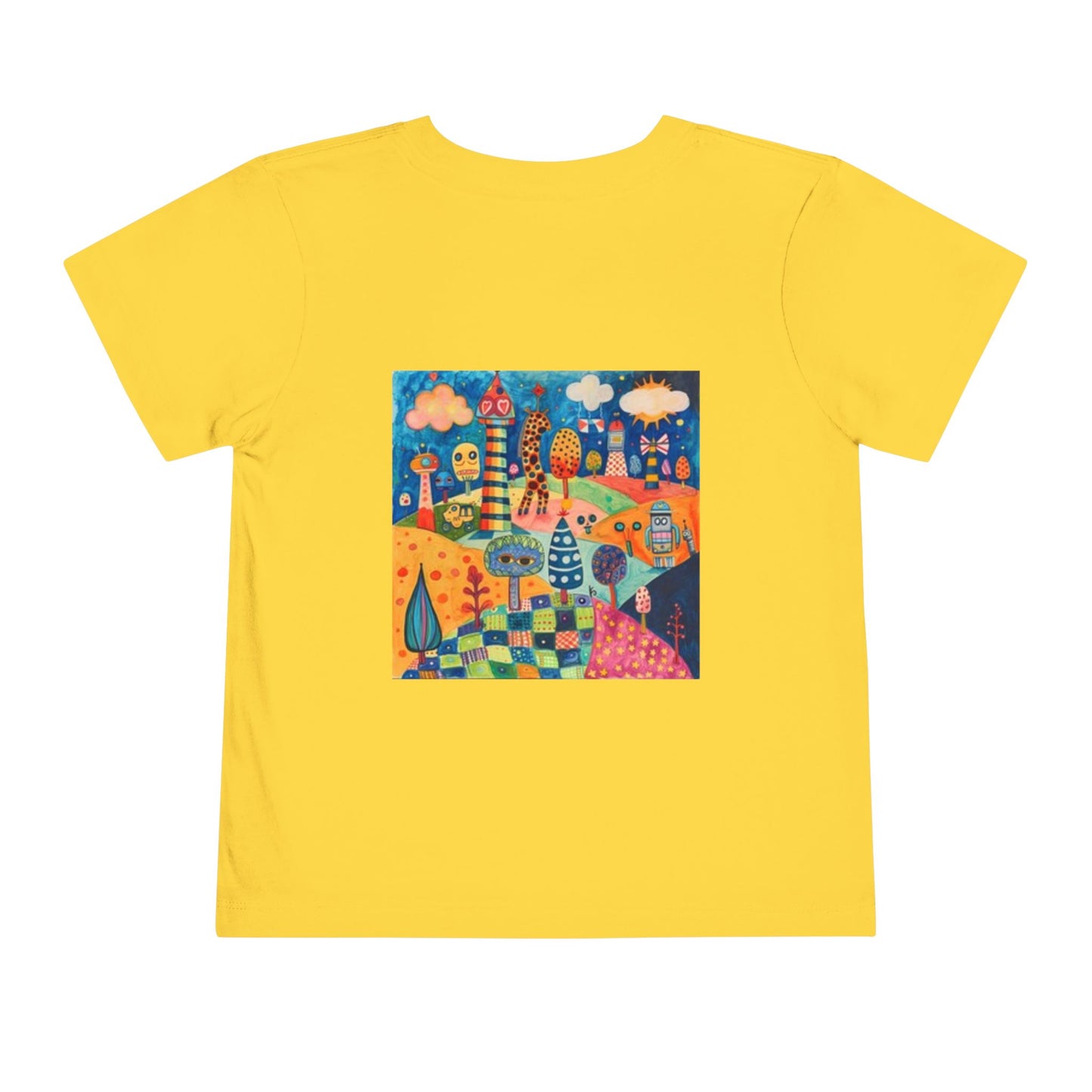 Colorful Toddler Tee, Whimsical Kids T-Shirt, Fun Graphic Short Sleeve, Playful Childrens Wear, Gift for Little Ones, Art Inspired Apparel