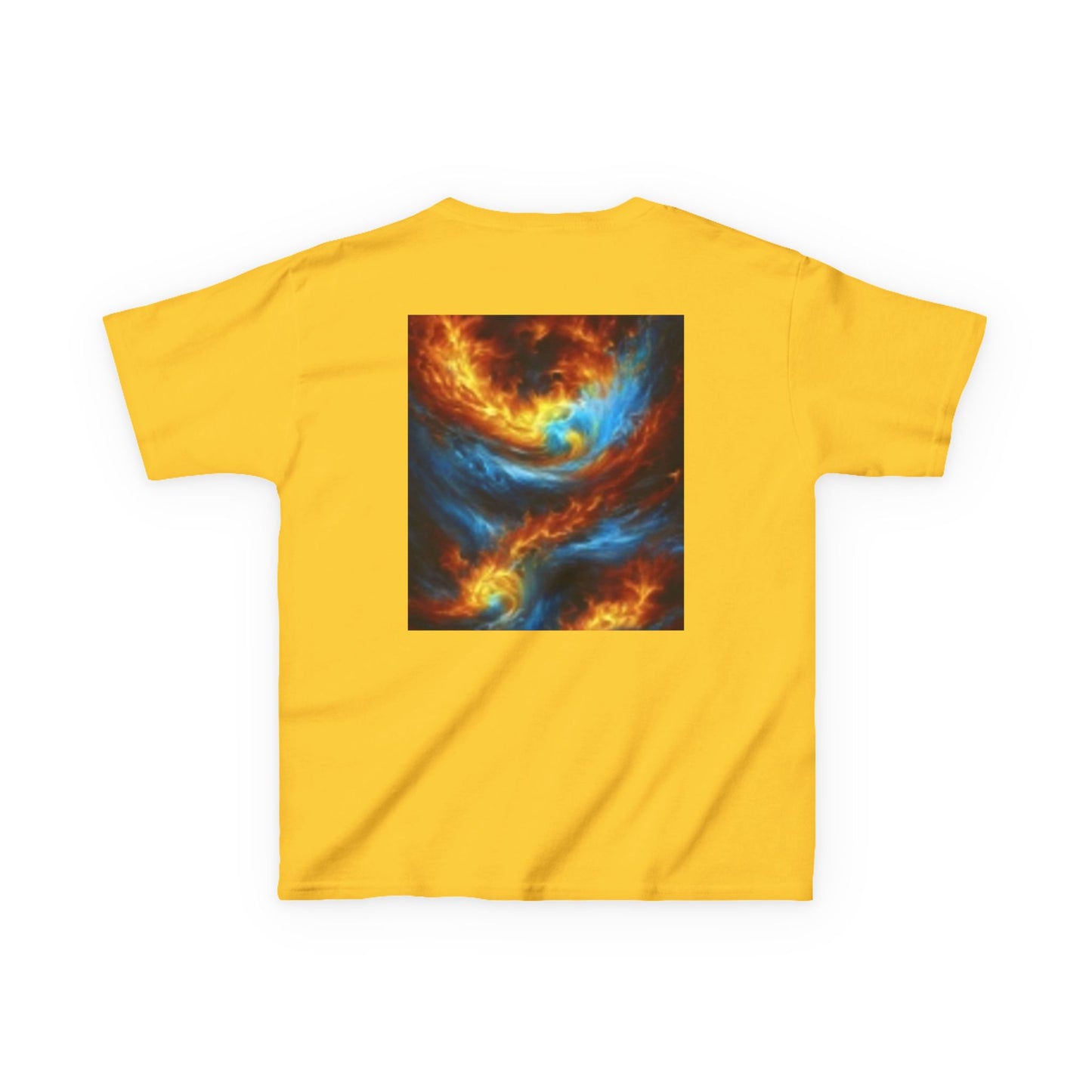 T-shirt enfant dynamique avec motif coloré - Design unique devant et derrière 