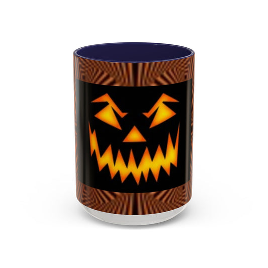 Scary Face Accent Coffee Mug ( 11oz & 15oz) Halloween I Love This Mug!
