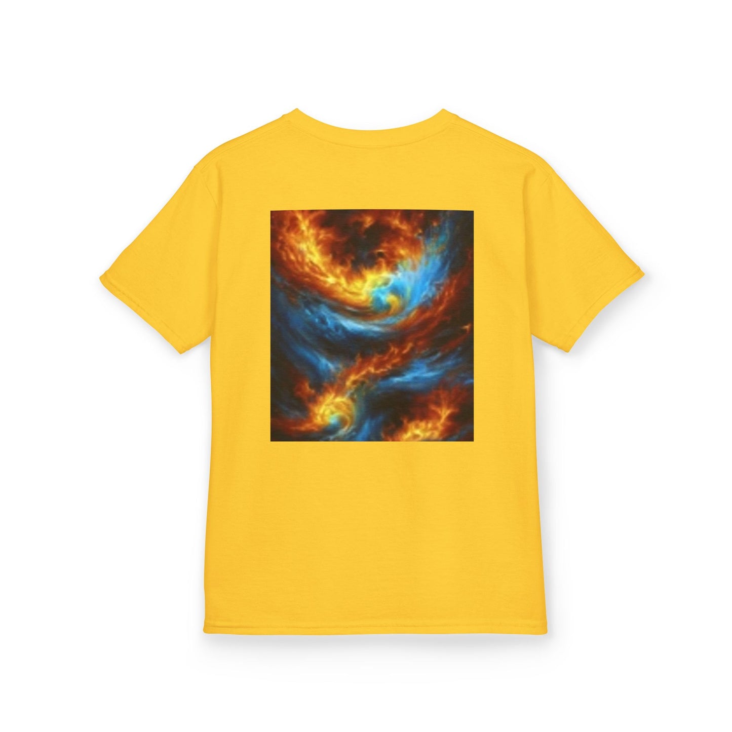 T-shirt enfant dynamique avec motif coloré - Design unique devant et derrière 