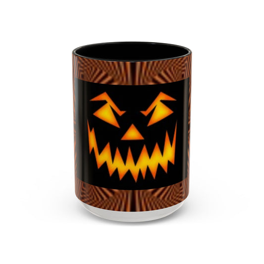 Scary Face Accent Coffee Mug ( 11oz & 15oz) Halloween I Love This Mug!