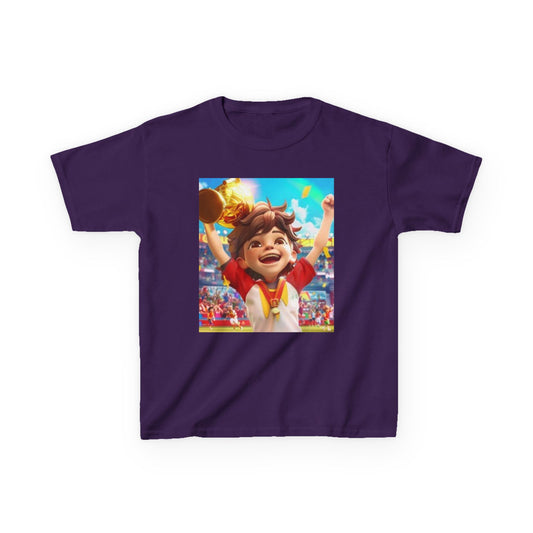 Children's T-shirt Boy Won Trophy Very Happy!