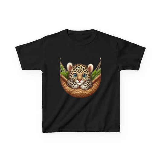 T-shirt léopard mignon pour enfants – T-shirt graphique amusant et ludique pour les amoureux des animaux 