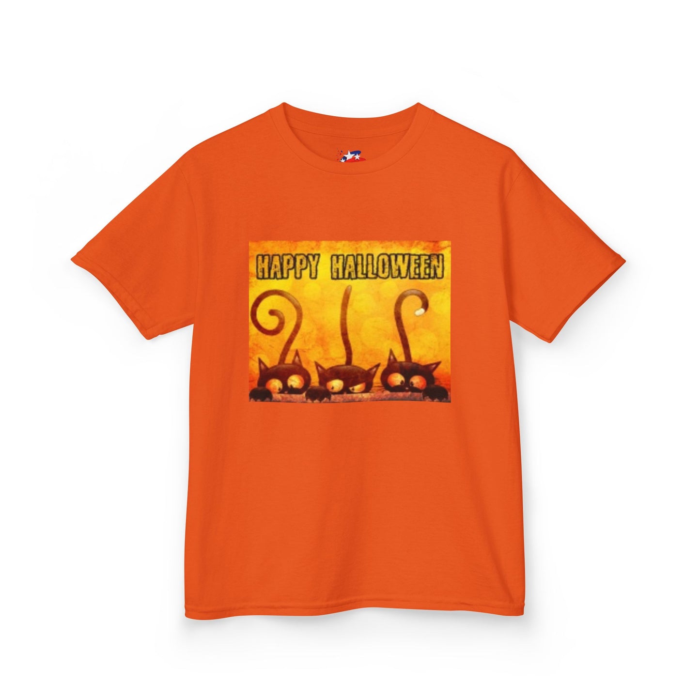Happy Halloween Black Cat Pumpkin Youth Heavy Cotton T-shirt I love this T-shirt!